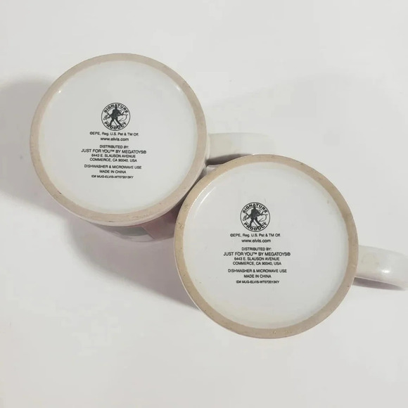 Just For You Elvis Presley  The Original Collectible Set of 2 Coffee Mugs. - Picture 5 of 7